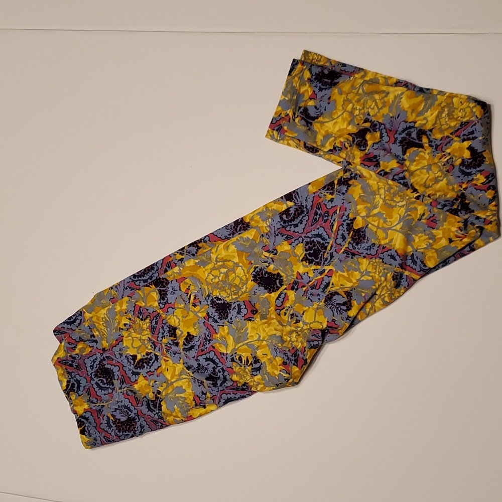 LuLaRoe Leggings One Size Colorful Flower Print